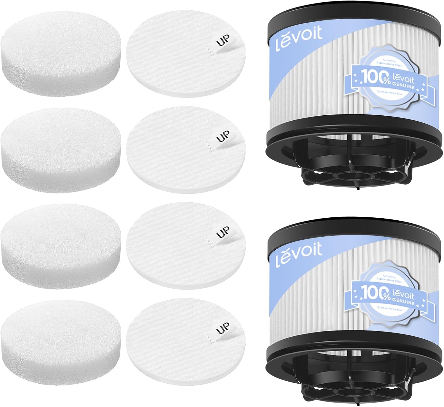 levoit-lvac-300-lvac-200-max-replacement-filter-set-42-pack-1599836 Levoit Vacuum Replacement Filter Set (4+2 Pack) for LVAC-300, LVAC-200 MAX & VortexIQ Series - Image 1