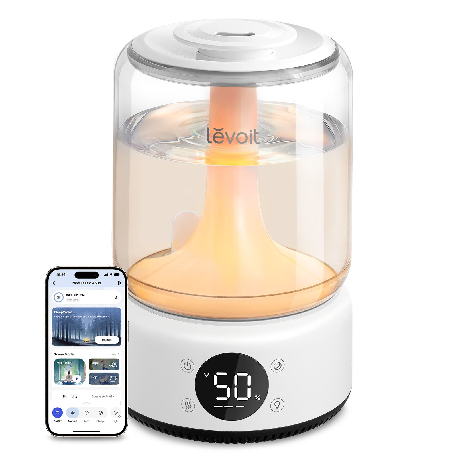levoit-neo-450s-smart-humidifier-42l-app-voice-control-42h-runtime-scene-mode-5107678 Levoit NeoClassic 450S Smart Humidifier - Image 1