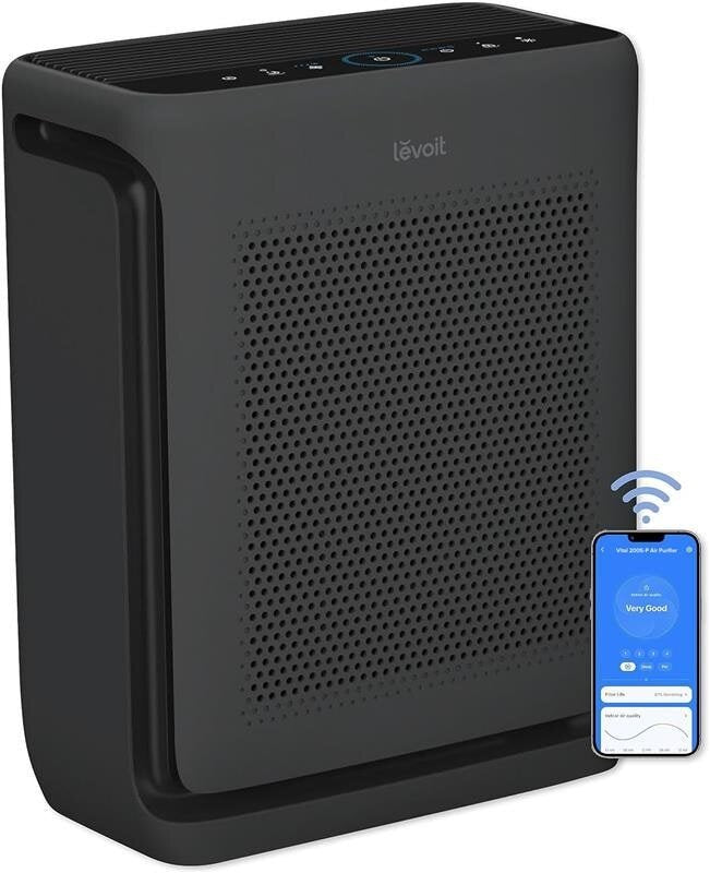 levoit-vital-200s-p-smart-air-purifier-black-2694654 Levoit Vital 200S-P Smart Air Purifier - Black - Image 1